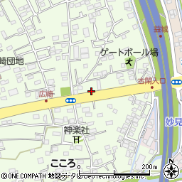 熊本県上益城郡益城町広崎520-11周辺の地図