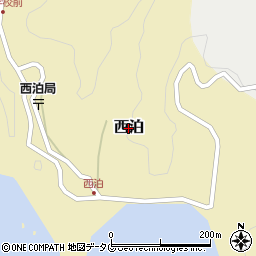 高知県大月町（幡多郡）西泊周辺の地図