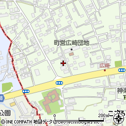 熊本県上益城郡益城町広崎829-3周辺の地図