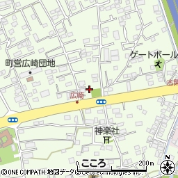 熊本県上益城郡益城町広崎906-10周辺の地図