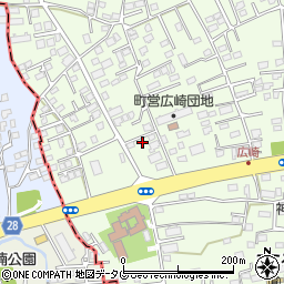 熊本県上益城郡益城町広崎828周辺の地図