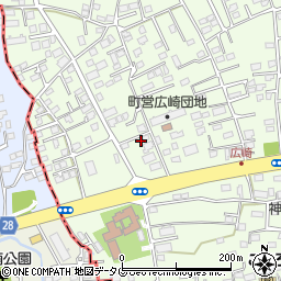 熊本県上益城郡益城町広崎827周辺の地図