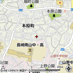 長崎県長崎市本原町29周辺の地図
