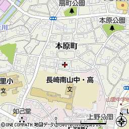 長崎県長崎市本原町28周辺の地図