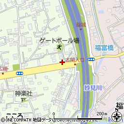 熊本県上益城郡益城町広崎394周辺の地図