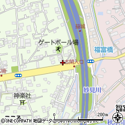 熊本県上益城郡益城町広崎394-4周辺の地図