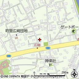 熊本県上益城郡益城町広崎910周辺の地図