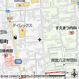 萩原東公園周辺の地図