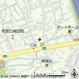 熊本県上益城郡益城町広崎906-7周辺の地図