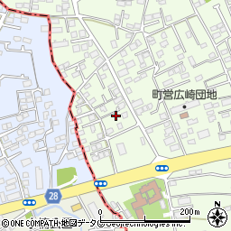 熊本県上益城郡益城町広崎824-1周辺の地図