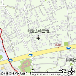 熊本県上益城郡益城町広崎851周辺の地図