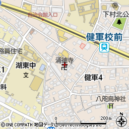 涌徳寺周辺の地図