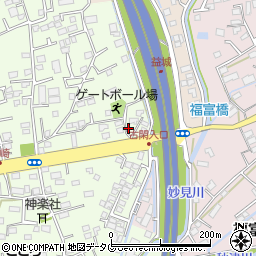 熊本県上益城郡益城町広崎430-14周辺の地図