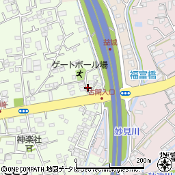 熊本県上益城郡益城町広崎430-14周辺の地図