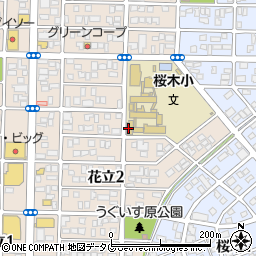 桜木校区公民館周辺の地図