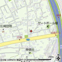 熊本県上益城郡益城町広崎501周辺の地図