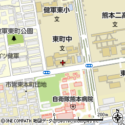 熊本市立東町中学校周辺の地図