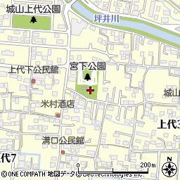 上代阿蘇神社周辺の地図