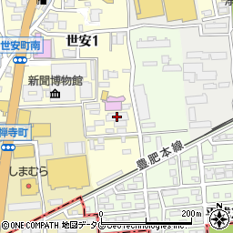 熊本菅公学生服株式会社周辺の地図