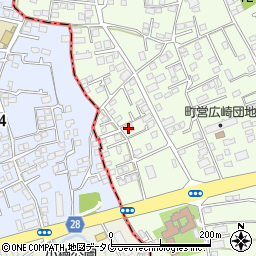 熊本県上益城郡益城町広崎824-6周辺の地図