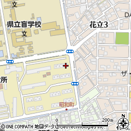 熊本県熊本市東区東本町21-13周辺の地図