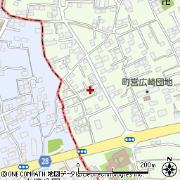 熊本県上益城郡益城町広崎824-8周辺の地図