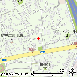 熊本県上益城郡益城町広崎912-2周辺の地図