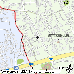 熊本県上益城郡益城町広崎823-4周辺の地図