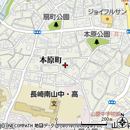 長崎県長崎市本原町23周辺の地図