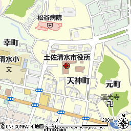 高知県土佐清水市周辺の地図