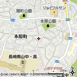 長崎県長崎市本原町21周辺の地図