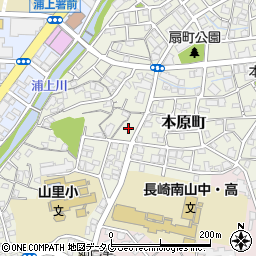 長崎県長崎市本原町33周辺の地図