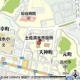 土佐清水市役所周辺の地図