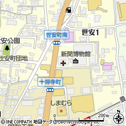 共同通信社　熊本支局周辺の地図