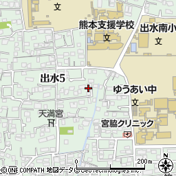 九建日報社熊本支局周辺の地図