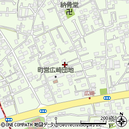 熊本県上益城郡益城町広崎881-5周辺の地図