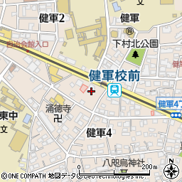 熊本市農業協同組合　健軍支店周辺の地図