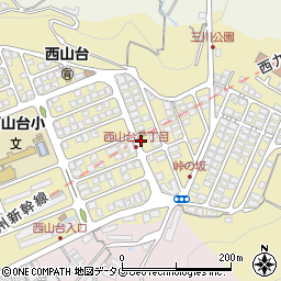 長崎県長崎市西山台周辺の地図