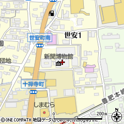新聞博物館周辺の地図