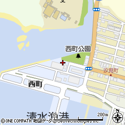 高知県土佐清水市西町周辺の地図