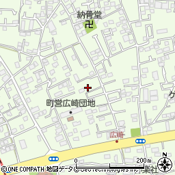 熊本県上益城郡益城町広崎881-3周辺の地図
