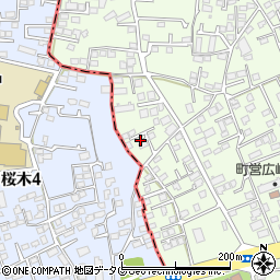 熊本県上益城郡益城町広崎986-8周辺の地図