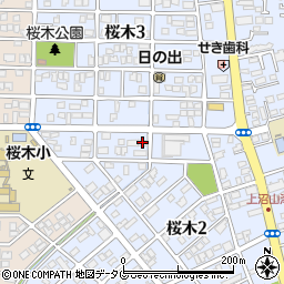応用地質　熊本支店周辺の地図