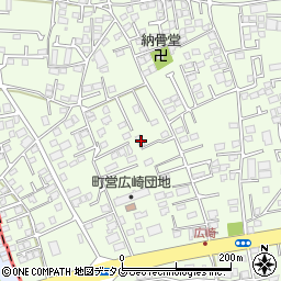 熊本県上益城郡益城町広崎879-4周辺の地図
