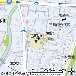 熊本市立古町小学校周辺の地図