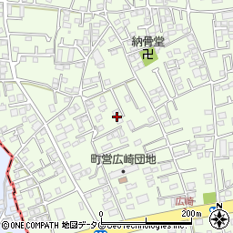 熊本県上益城郡益城町広崎875周辺の地図