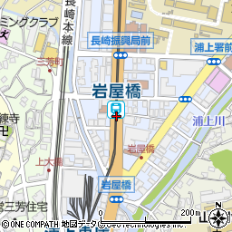 岩屋橋駅周辺の地図