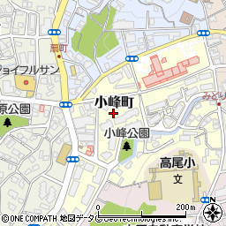 長崎県長崎市小峰町周辺の地図