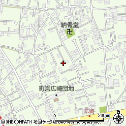 熊本県上益城郡益城町広崎876-5周辺の地図