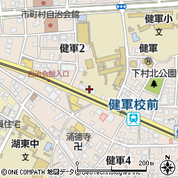 熊本地所株式会社　健軍店周辺の地図